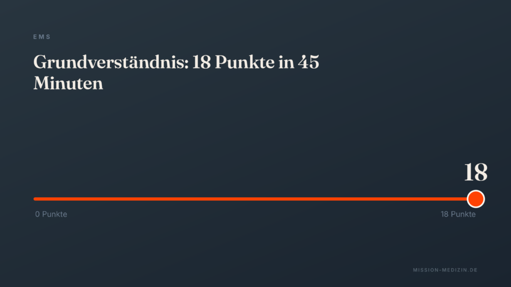 EMS Grundverständnis: 18 Punkte in 45 Minuten