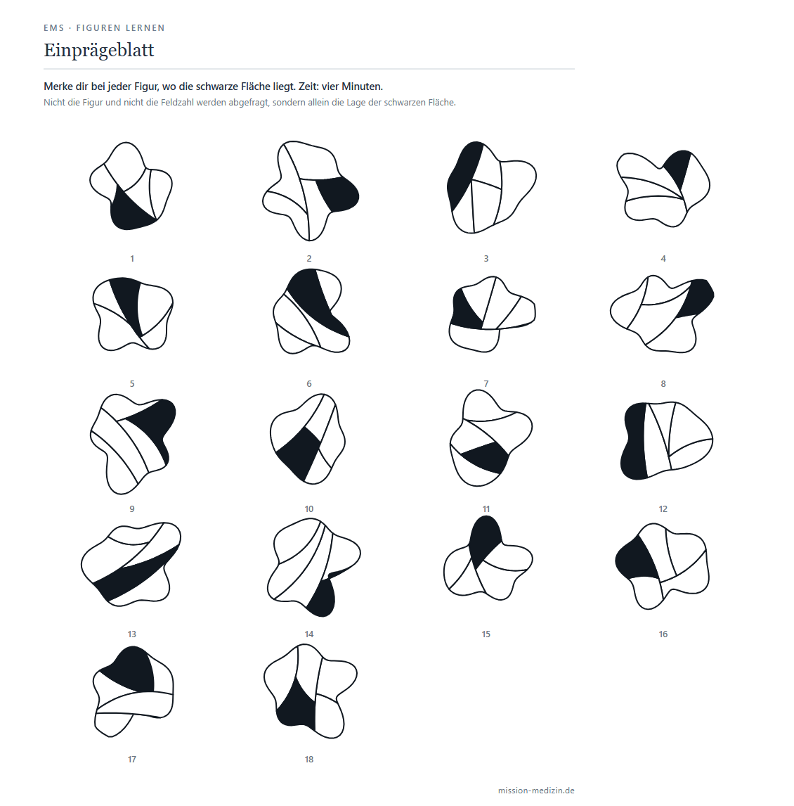 Einprägeblatt mit 18 Figuren