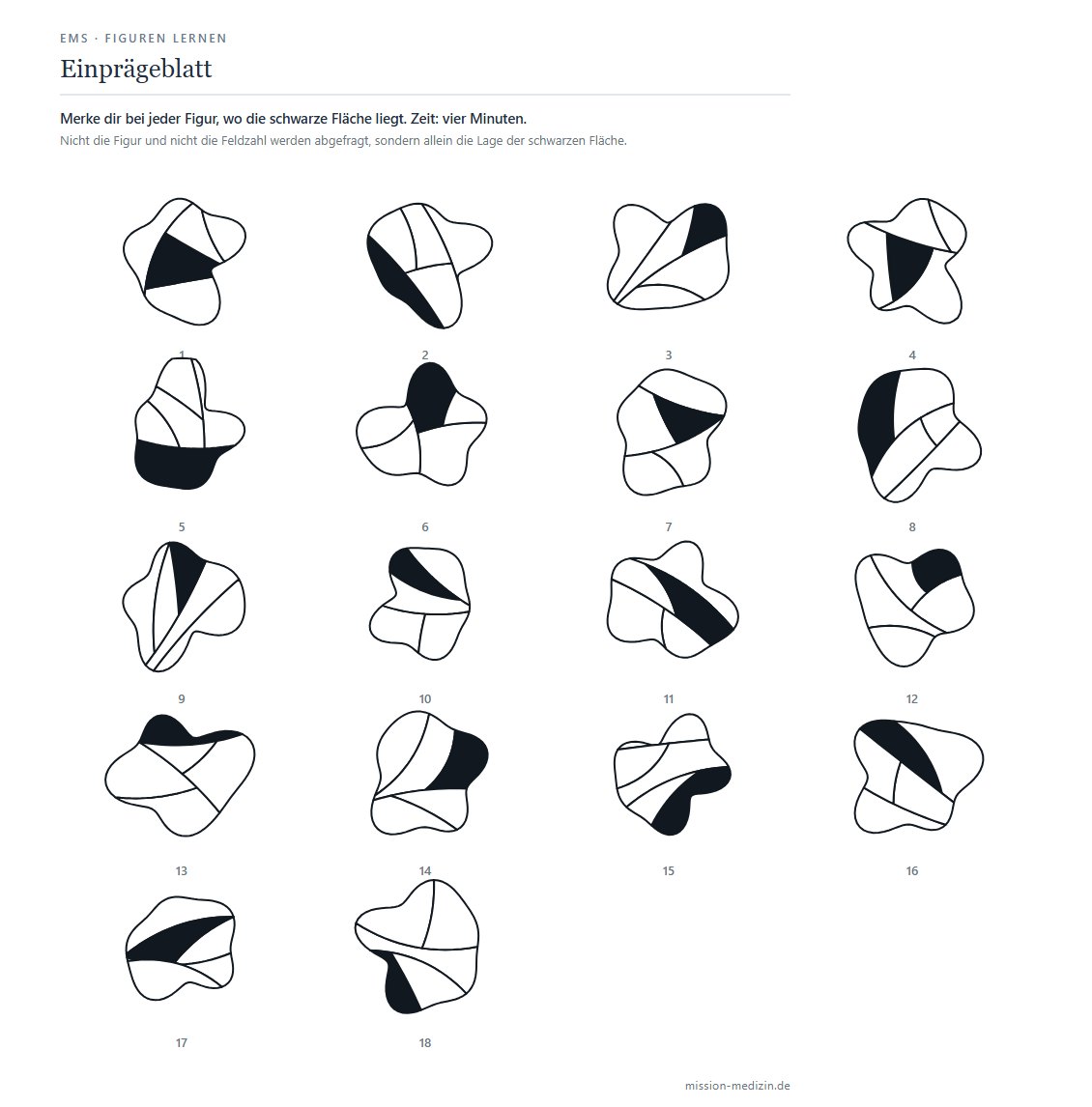 Einprägeblatt mit 18 Figuren