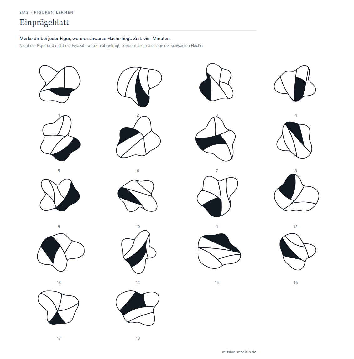 Einprägeblatt mit 18 Figuren
