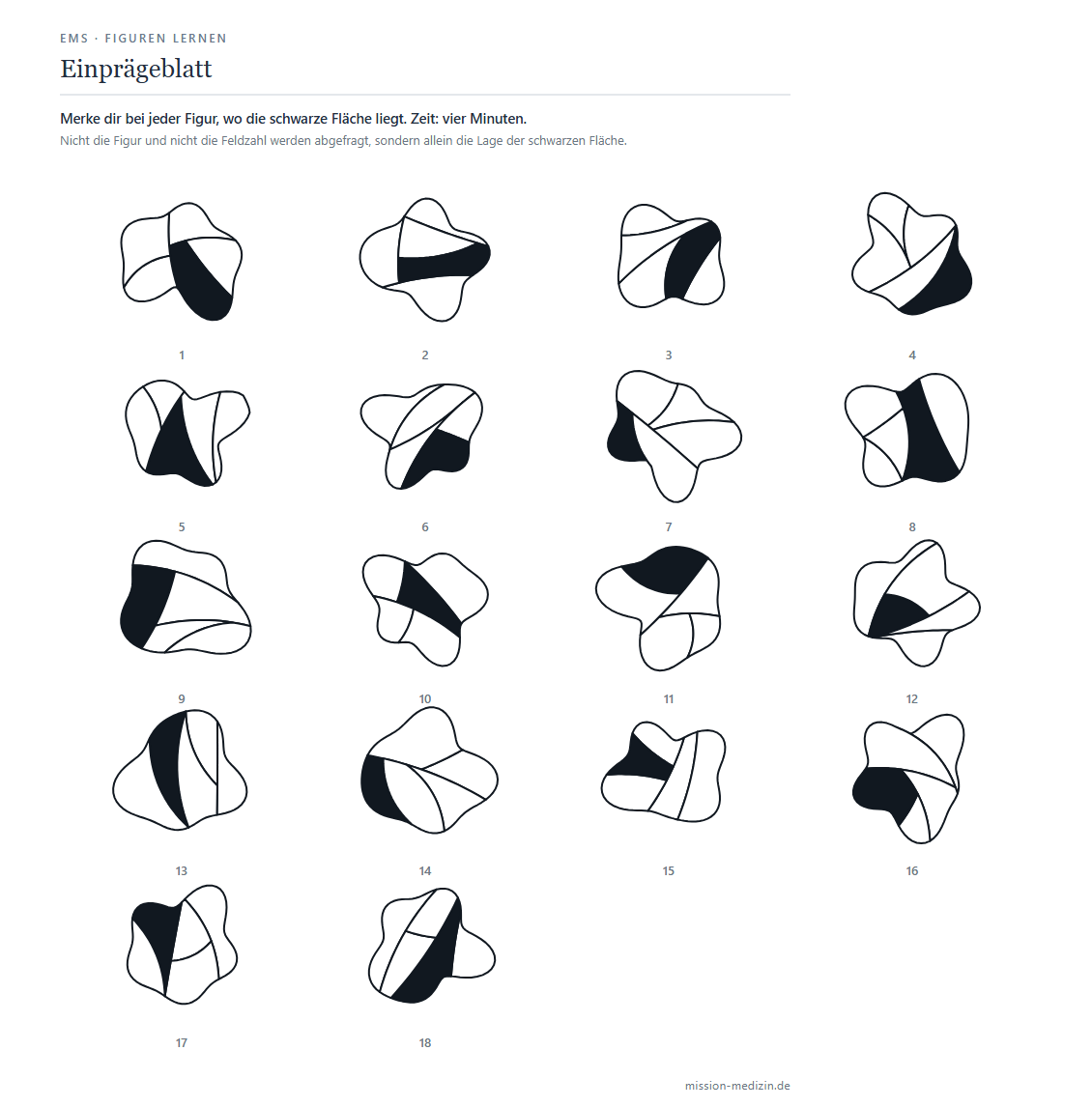 Einprägeblatt mit 18 Figuren