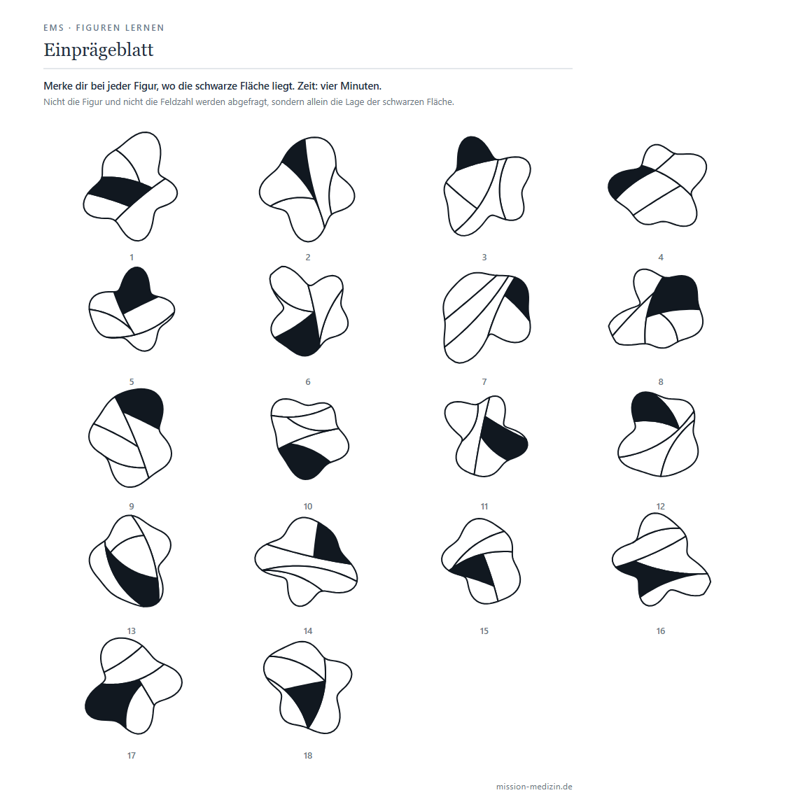 Einprägeblatt mit 18 Figuren