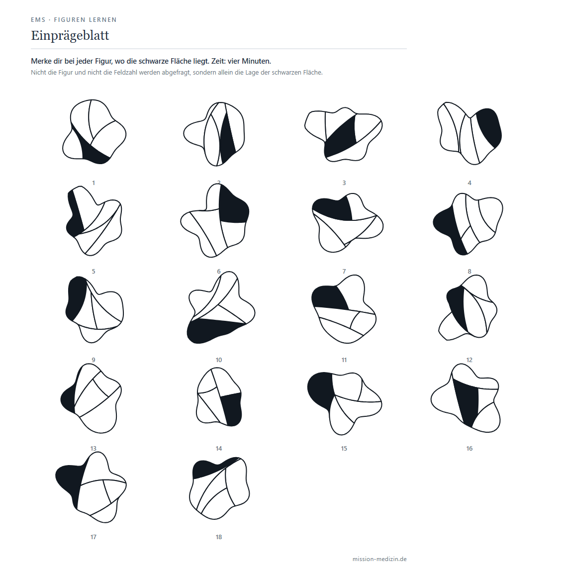 Einprägeblatt mit 18 Figuren