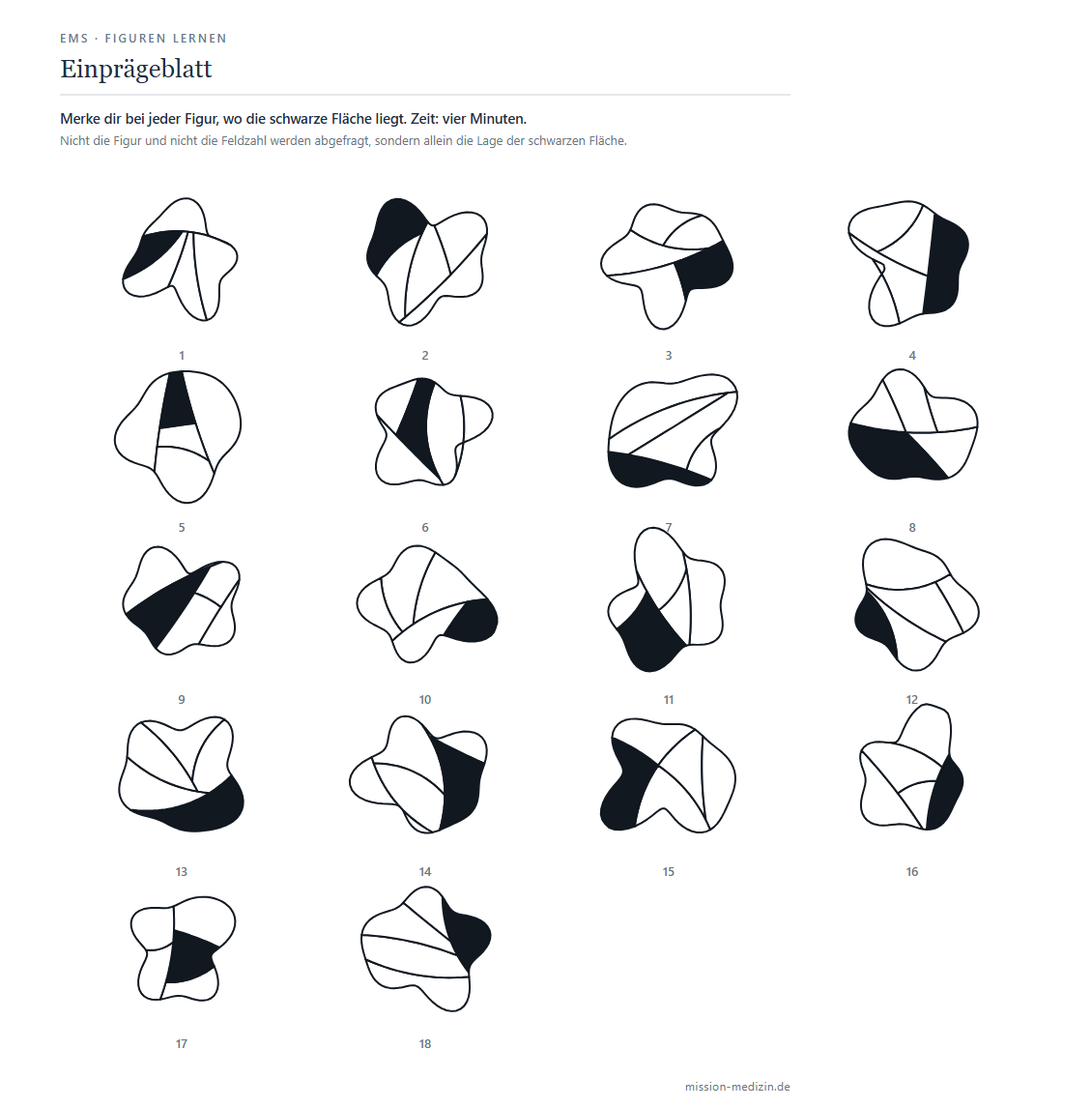 Einprägeblatt mit 18 Figuren
