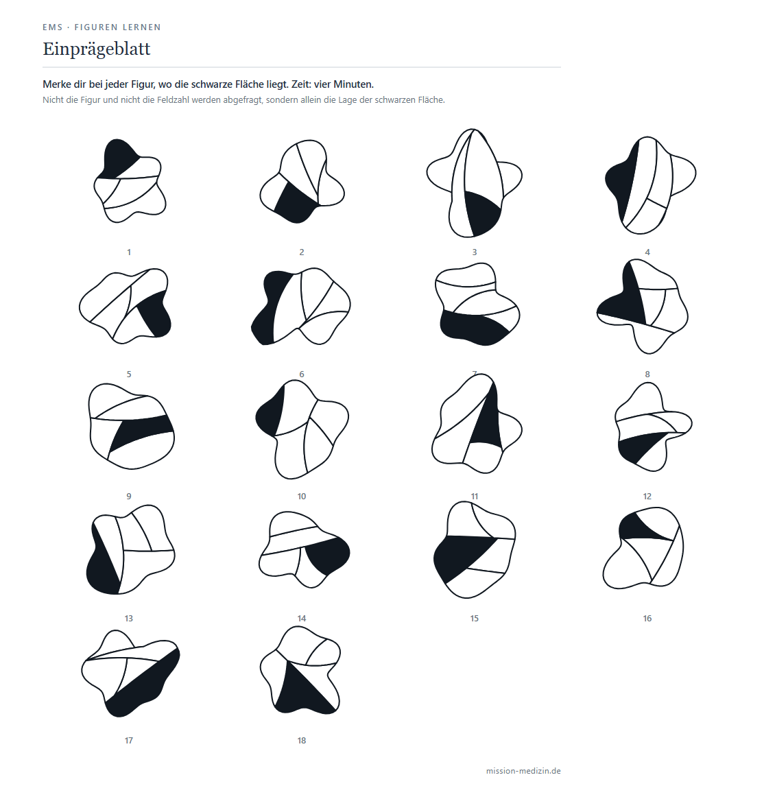 Einprägeblatt mit 18 Figuren