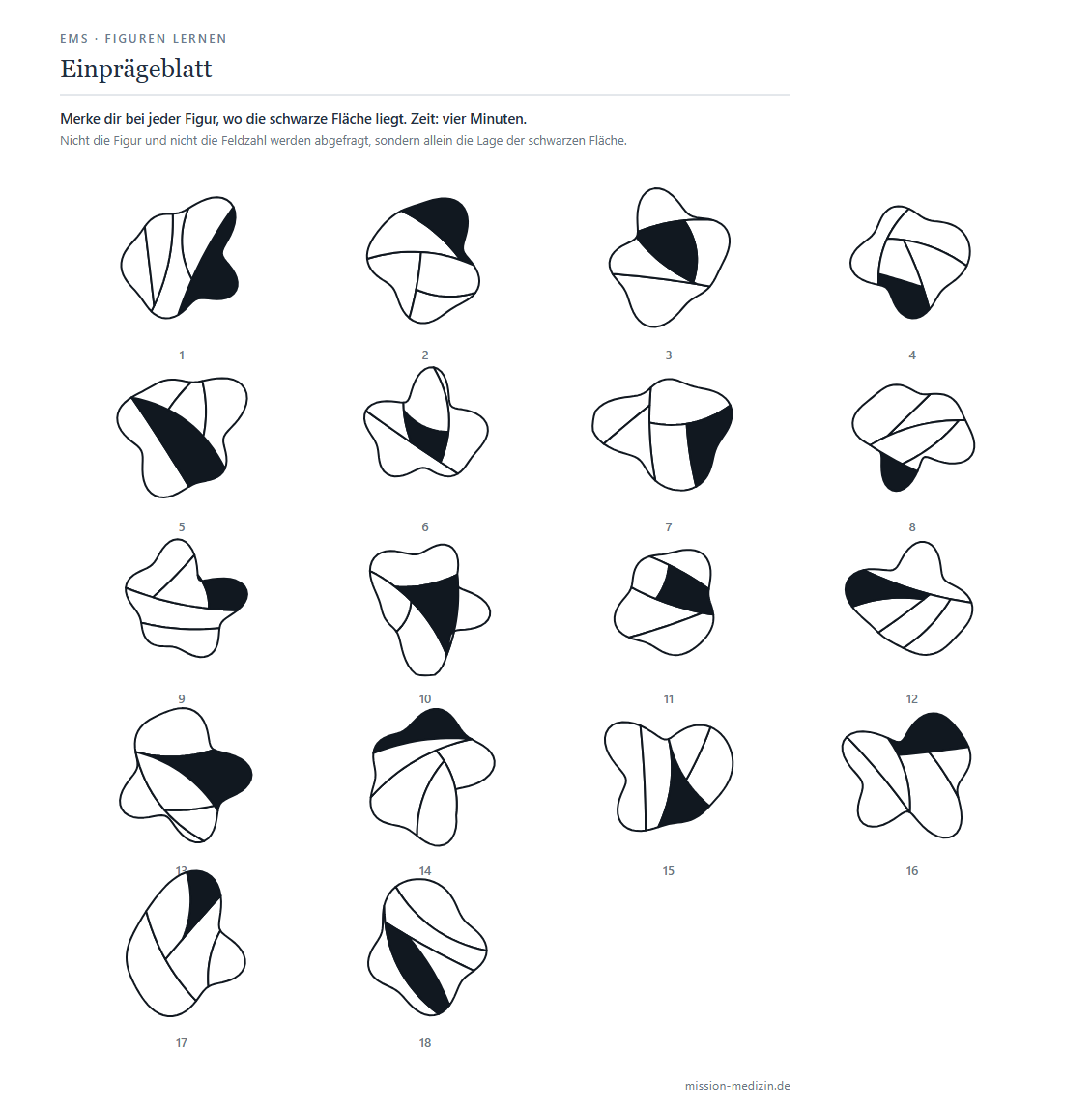 Einprägeblatt mit 18 Figuren