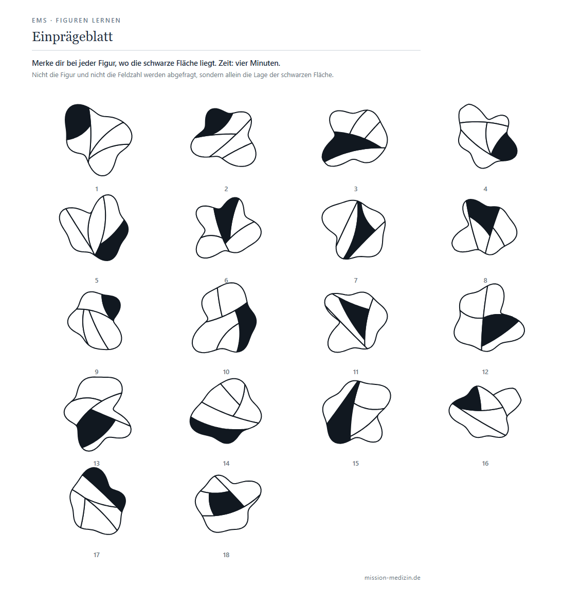 Einprägeblatt mit 18 Figuren