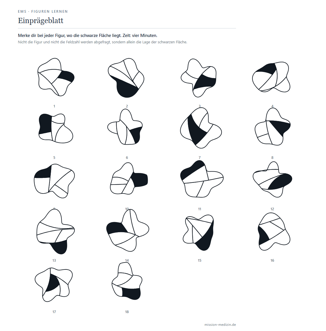 Einprägeblatt mit 18 Figuren