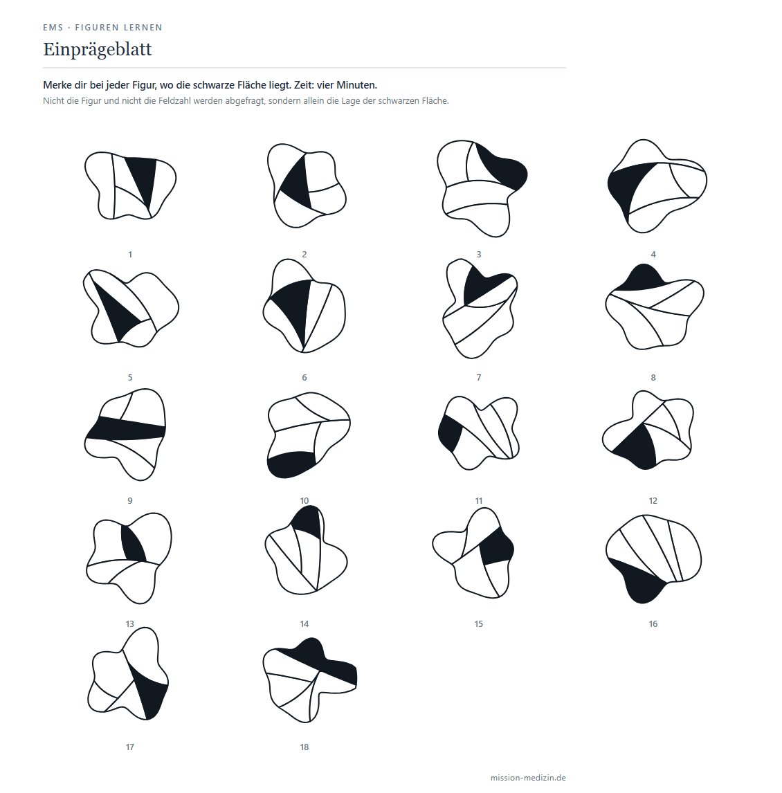 Einprägeblatt mit 18 Figuren