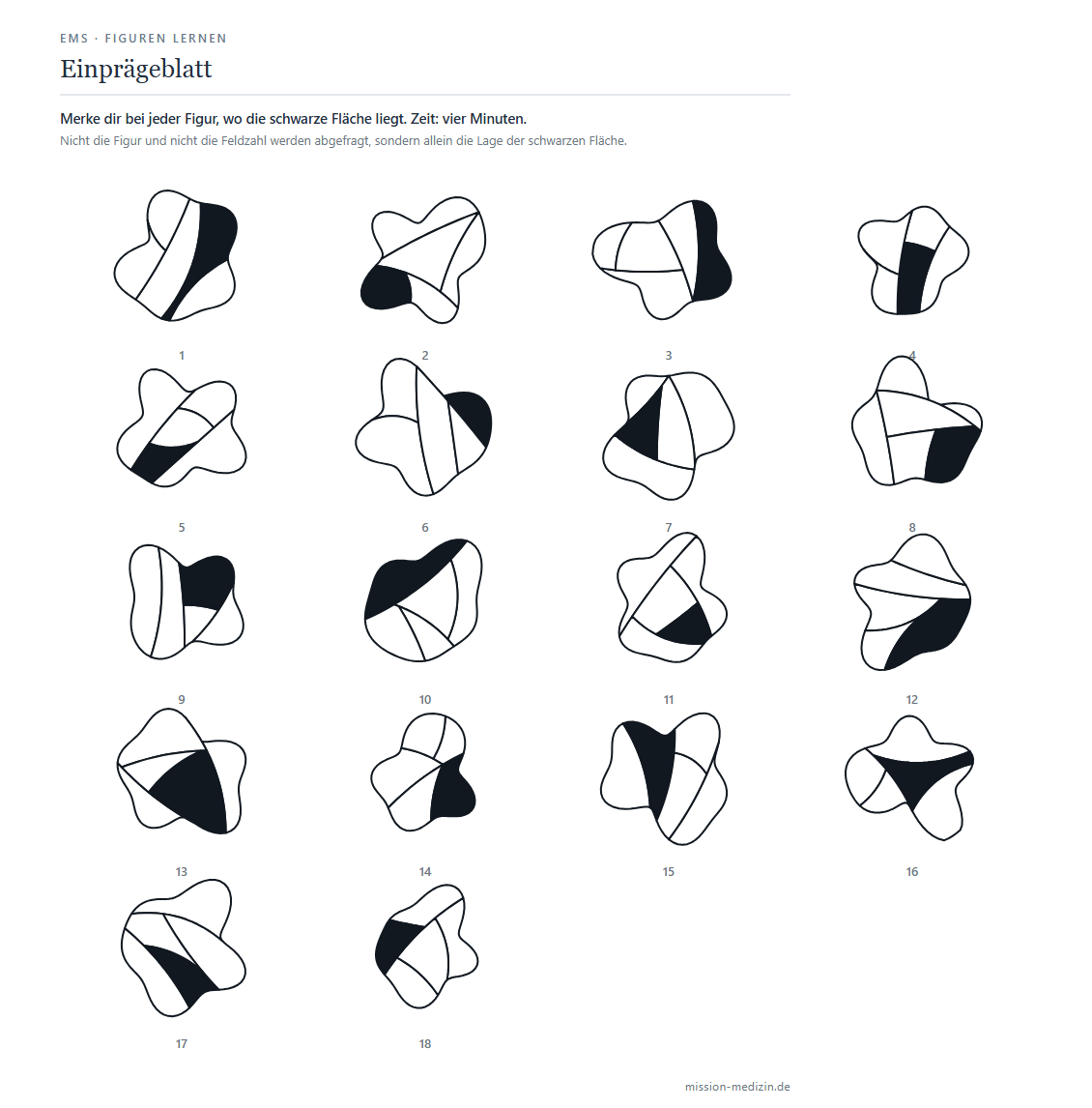 Einprägeblatt mit 18 Figuren