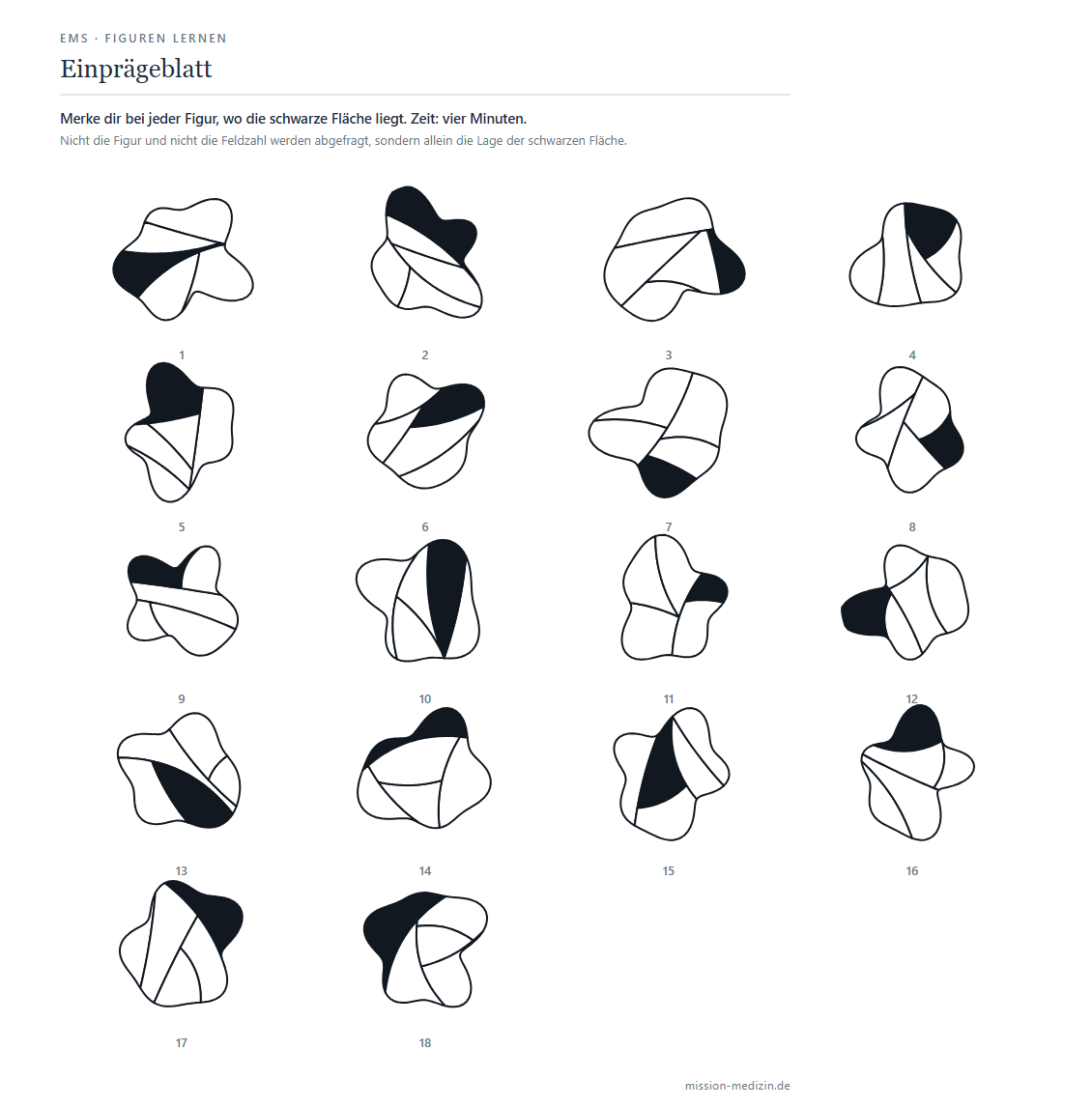 Einprägeblatt mit 18 Figuren