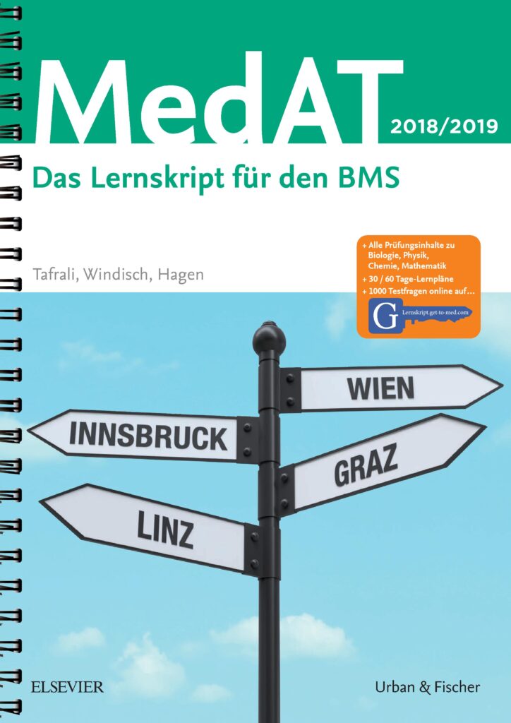 Cover der ersten Auflage: MedAT 2018/2019, Das Lernskript für den BMS